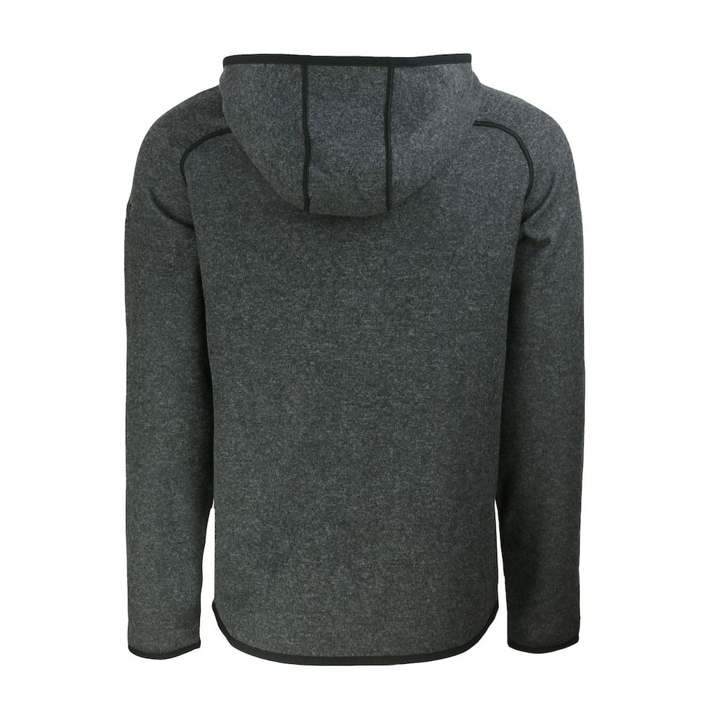 Atlanta Falcons Cutter & Buck Mainsail Hoodie Raglan Full-Zip Jacket Heather Charcoal - NFL