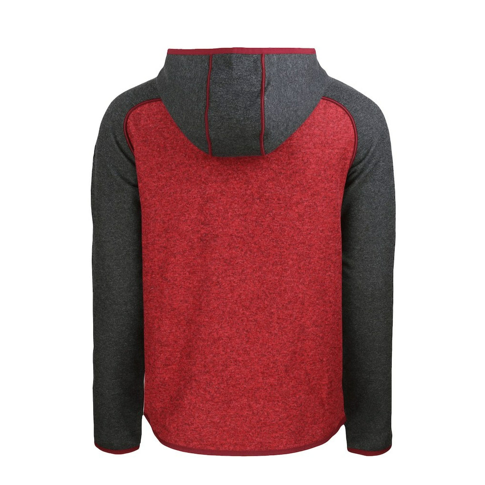 Atlanta Falcons Cutter & Buck Mainsail Hoodie Raglan Full-Zip Jacket Heather Red - NFL