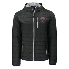 Atlanta Falcons Cutter & Buck Rainier PrimaLoft Eco Insulated Full-Zip Puffer Jacket Black - NFL