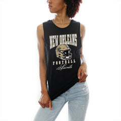 New Orleans Saints Gameday Couture Women's Preseason Opener Racerback Tank Top Black - NFL