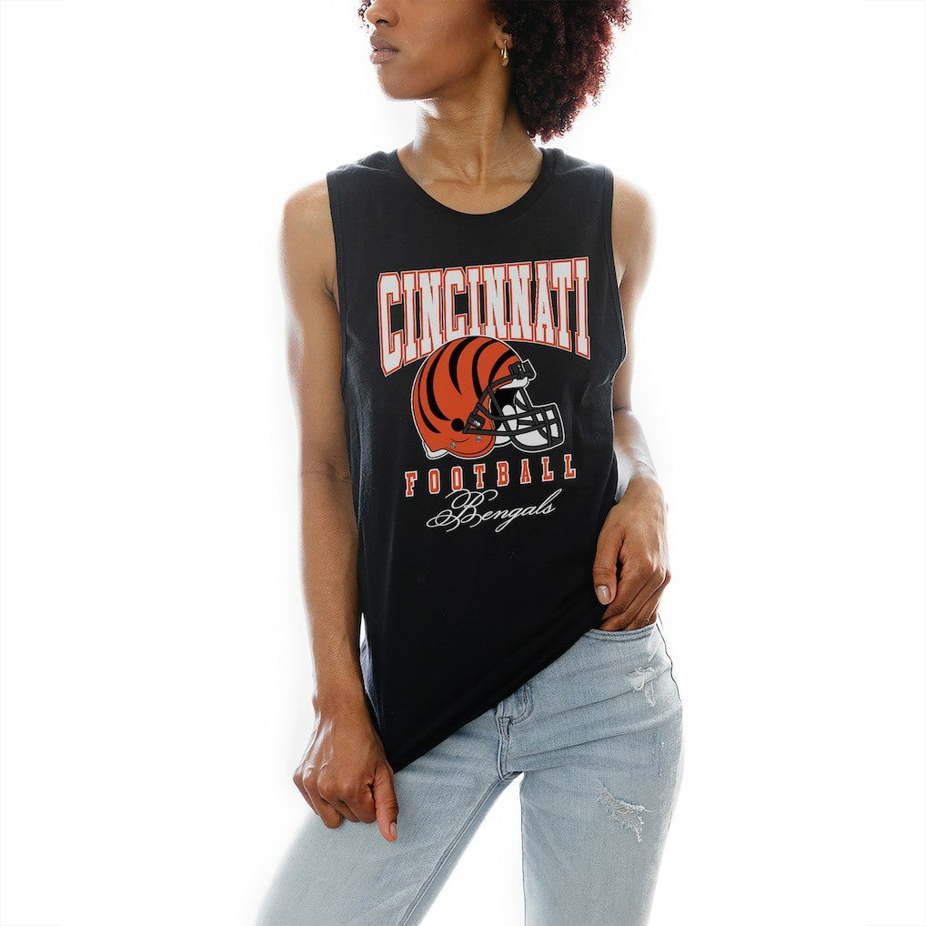 Cincinnati Bengals Gameday Couture Women's Preseason Opener Racerback Tank Top Black - NFL