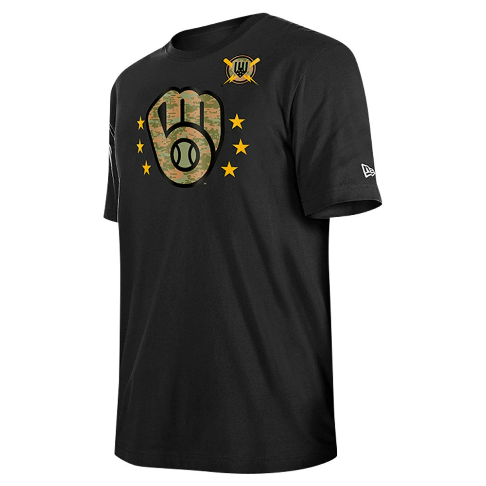 Milwaukee Brewers New Era 2024 Armed Forces Day T-Shirt Lifestyle