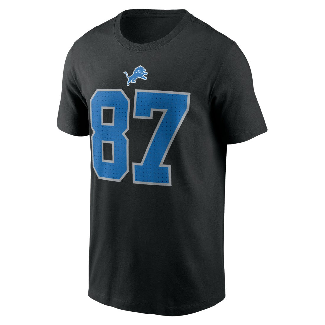 Sam LaPorta Detroit Lions Name & Number T-Shirt Black - Nike