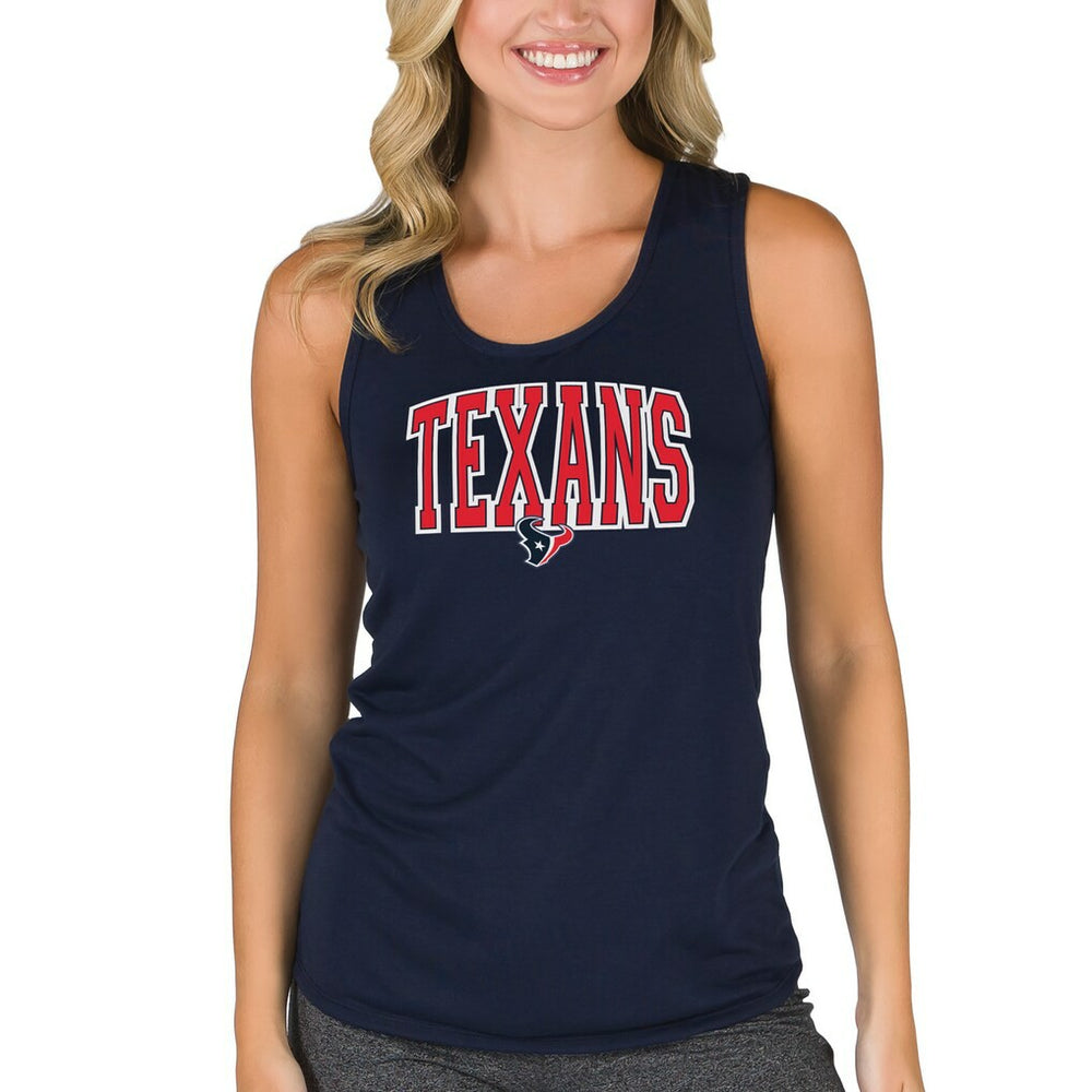 Houston Texans Concepts Sport Women's Marathon Tank Top Navy - NFL