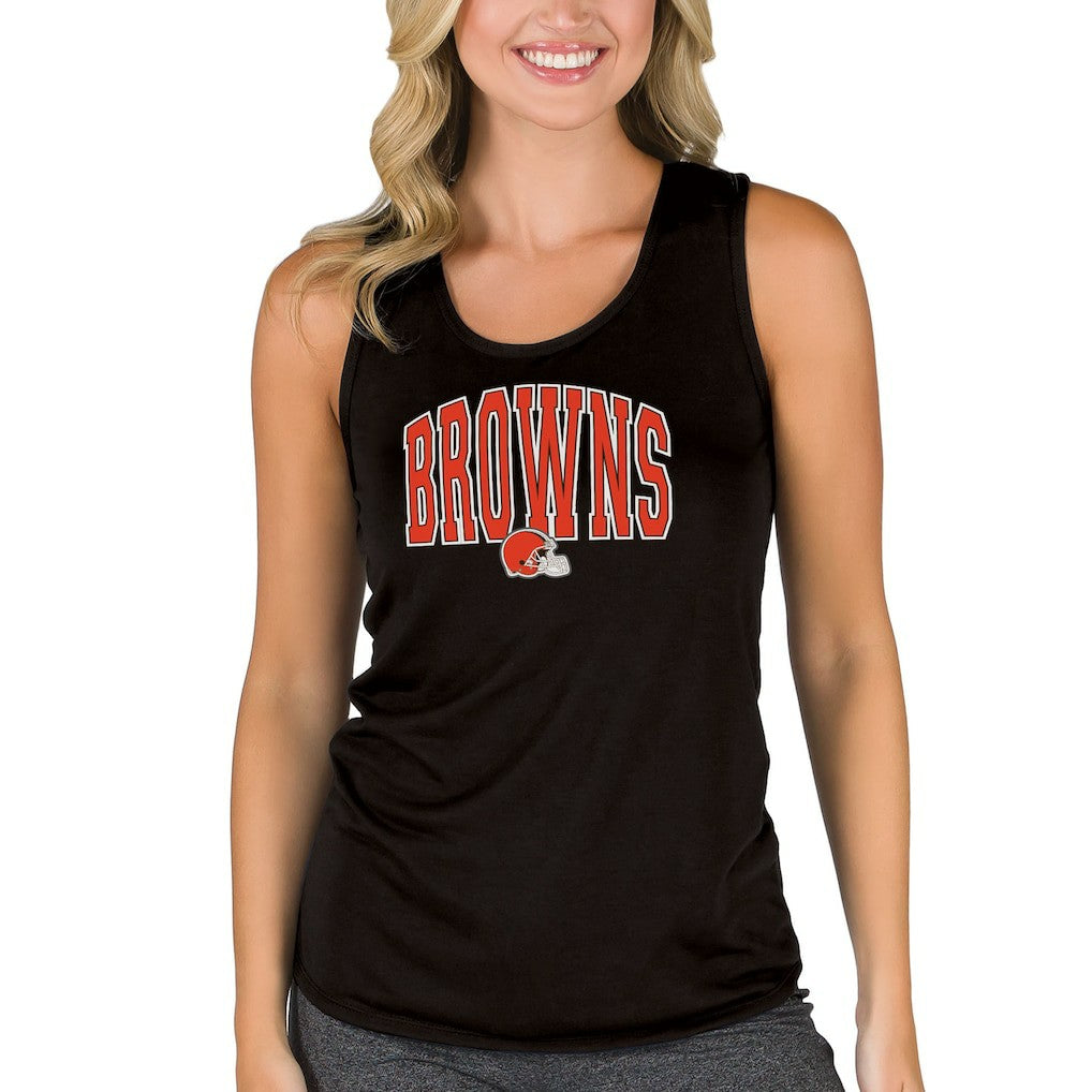 Cleveland Browns Concepts Sport Women's Marathon Tank Top Black - NFL