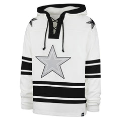 Dallas Cowboys '47 After Image Superior Lacer Pullover Hoodie White - 47 brand