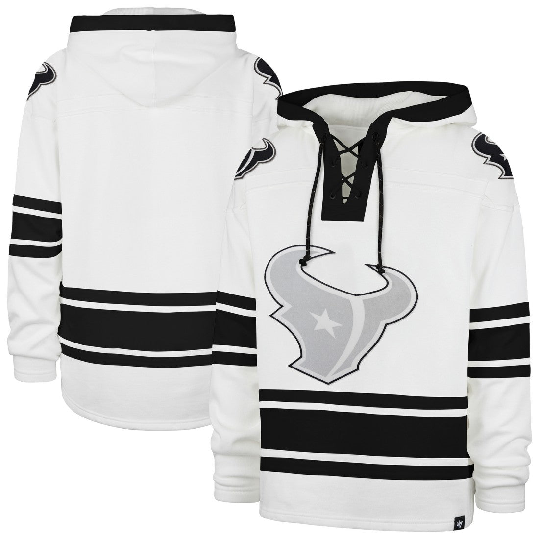 Houston Texans '47 After Image Superior Lacer with Hood White - 47 brand