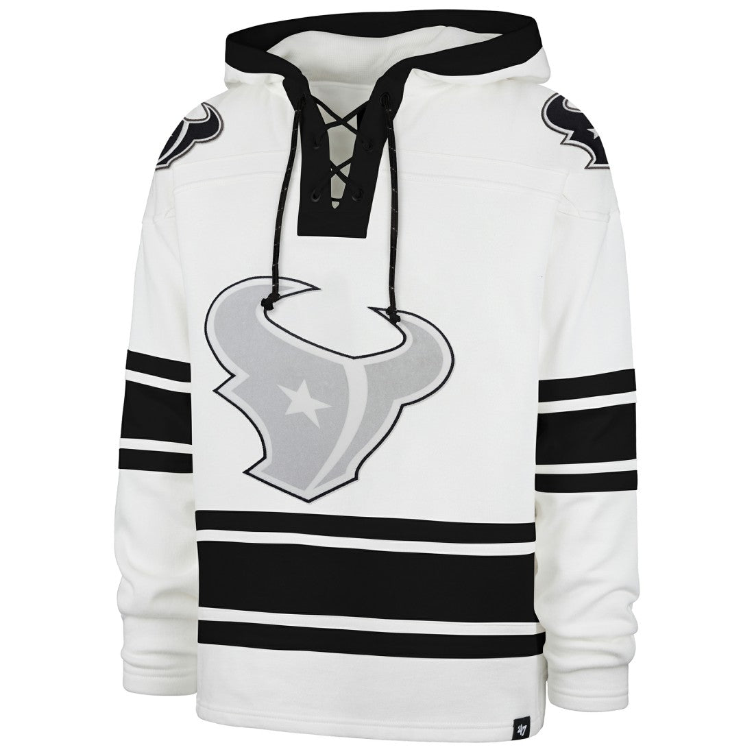 Houston Texans '47 After Image Superior Lacer with Hood White - 47 brand