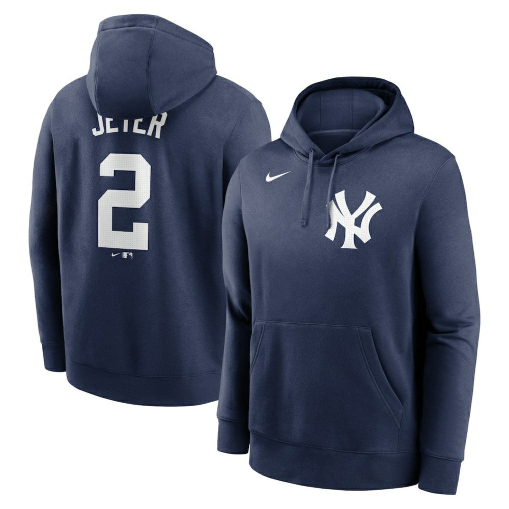 Derek Jeter New York Yankees Nike Player Name & Number Club Pullover Hoodie Lifestyle