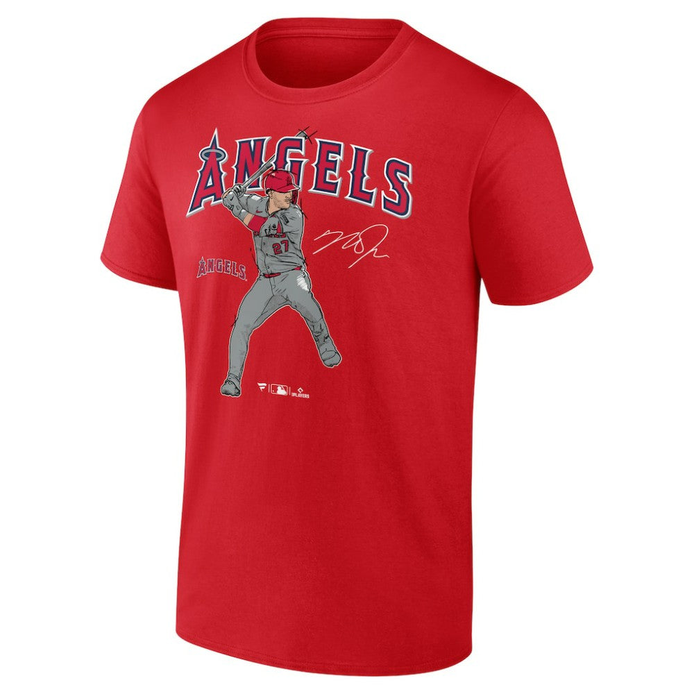Mike Trout Los Angeles Angels Player Swing T-Shirt Near Me