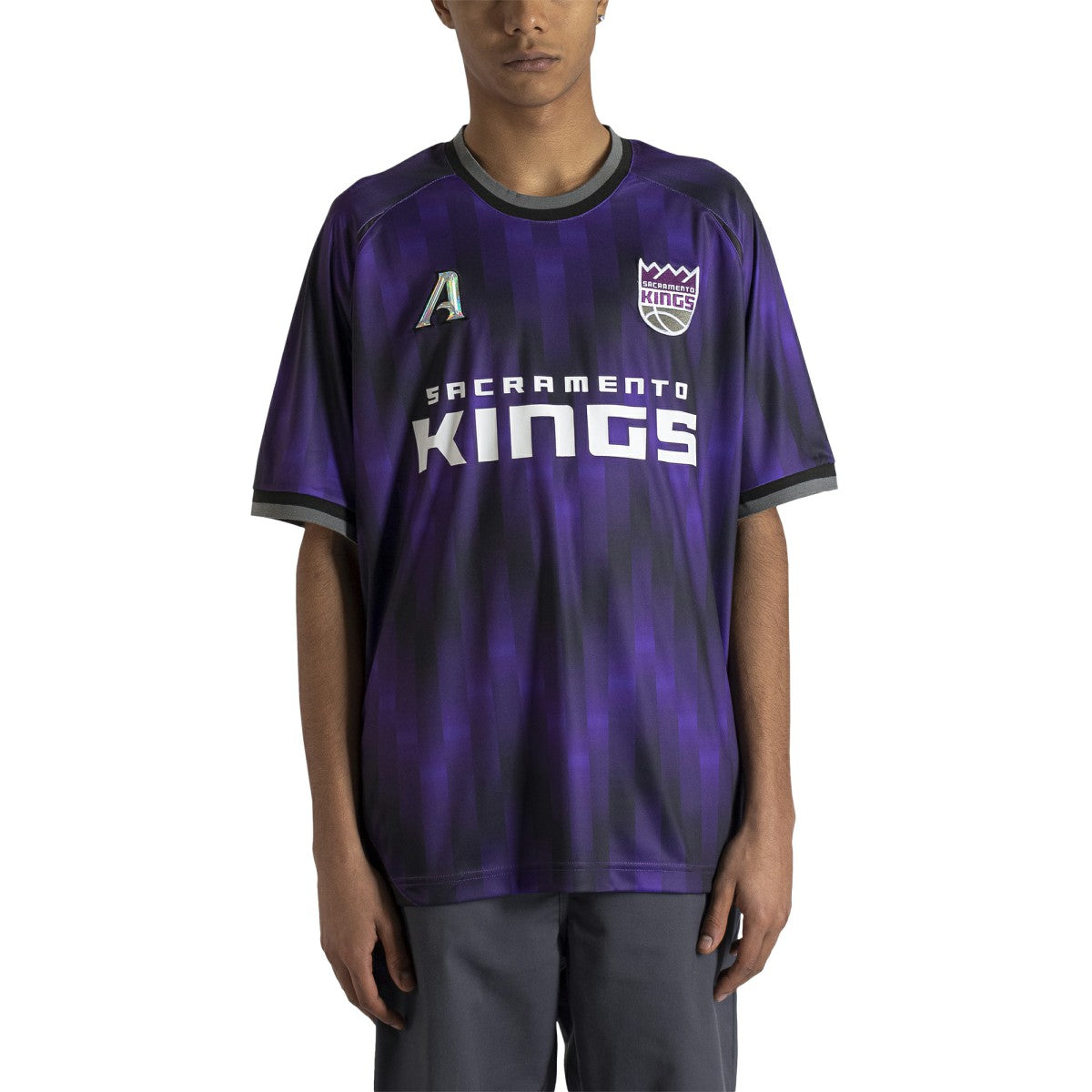 Sacramento Kings Authmade x NBA Soccer Kit Fashion Jersey - Purple cheap | NBA Jerseys