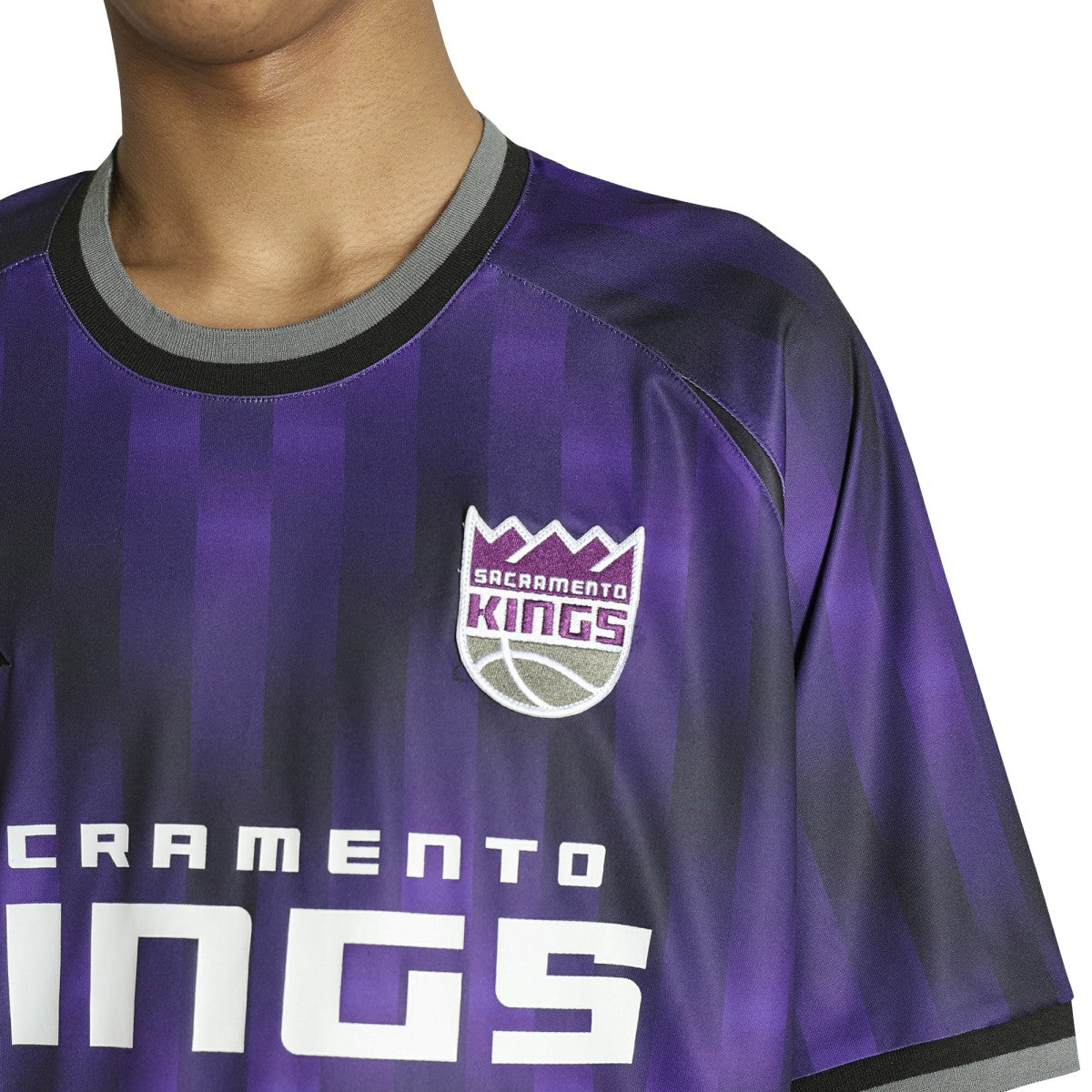 Sacramento Kings Authmade x NBA Soccer Kit Fashion Jersey - Purple cheap | NBA Jerseys