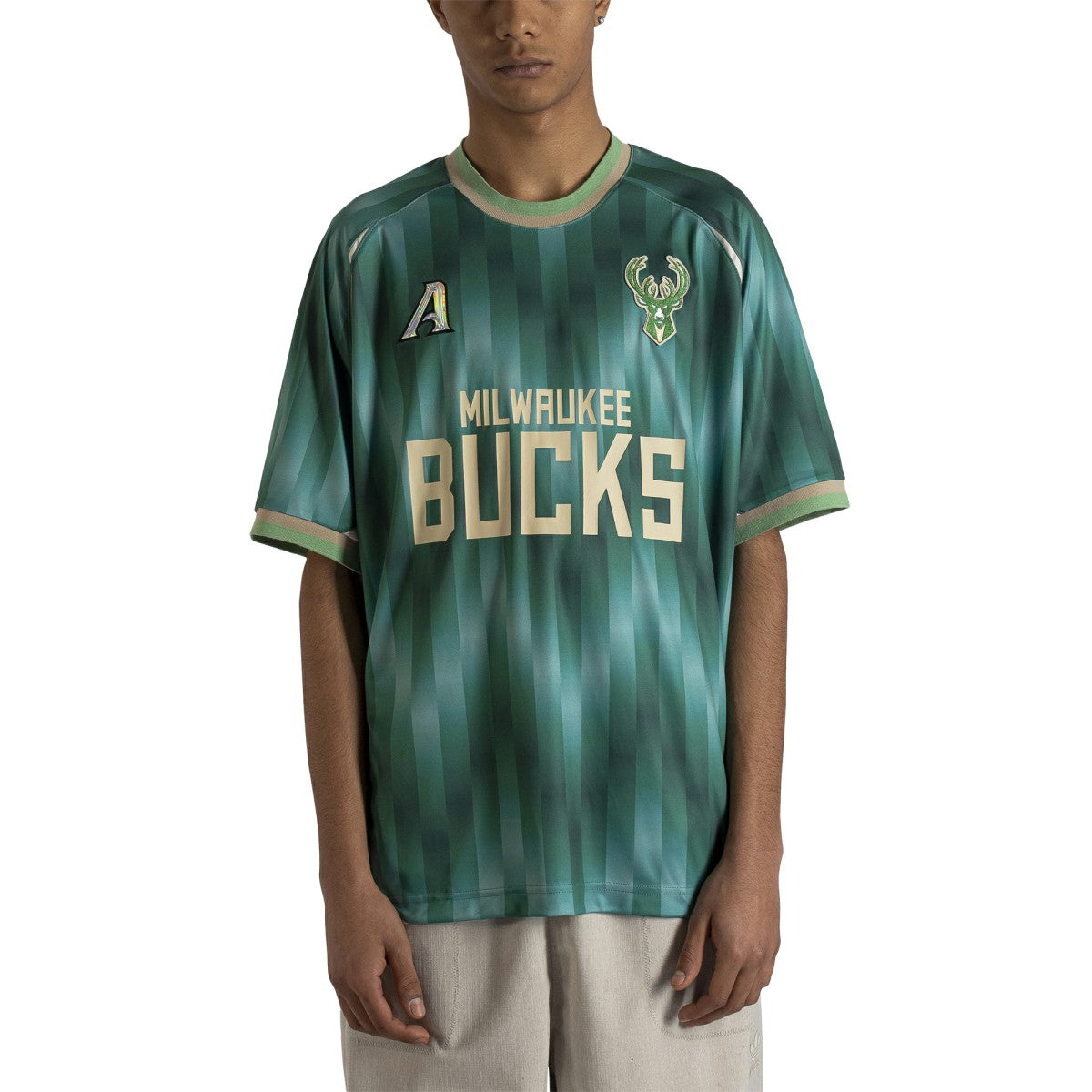 NBA - Milwaukee Bucks Authmade x NBA Soccer Kit Fashion Jersey - Green