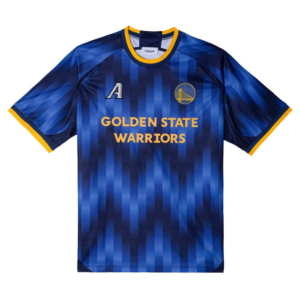 NBA - Golden State Warriors Authmade x NBA Soccer Kit Fashion Jersey - Blue