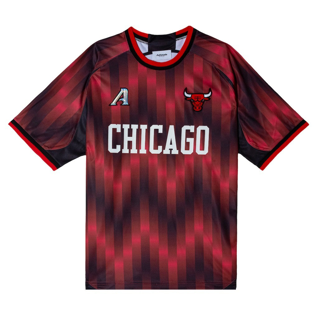 NBA - Chicago Bulls Authmade x NBA Soccer Kit Fashion Jersey - Red
