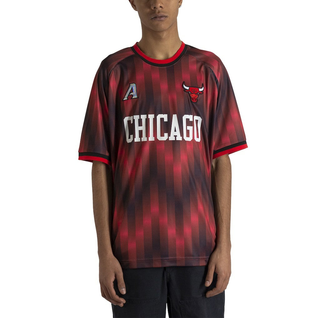 NBA - Chicago Bulls Authmade x NBA Soccer Kit Fashion Jersey - Red