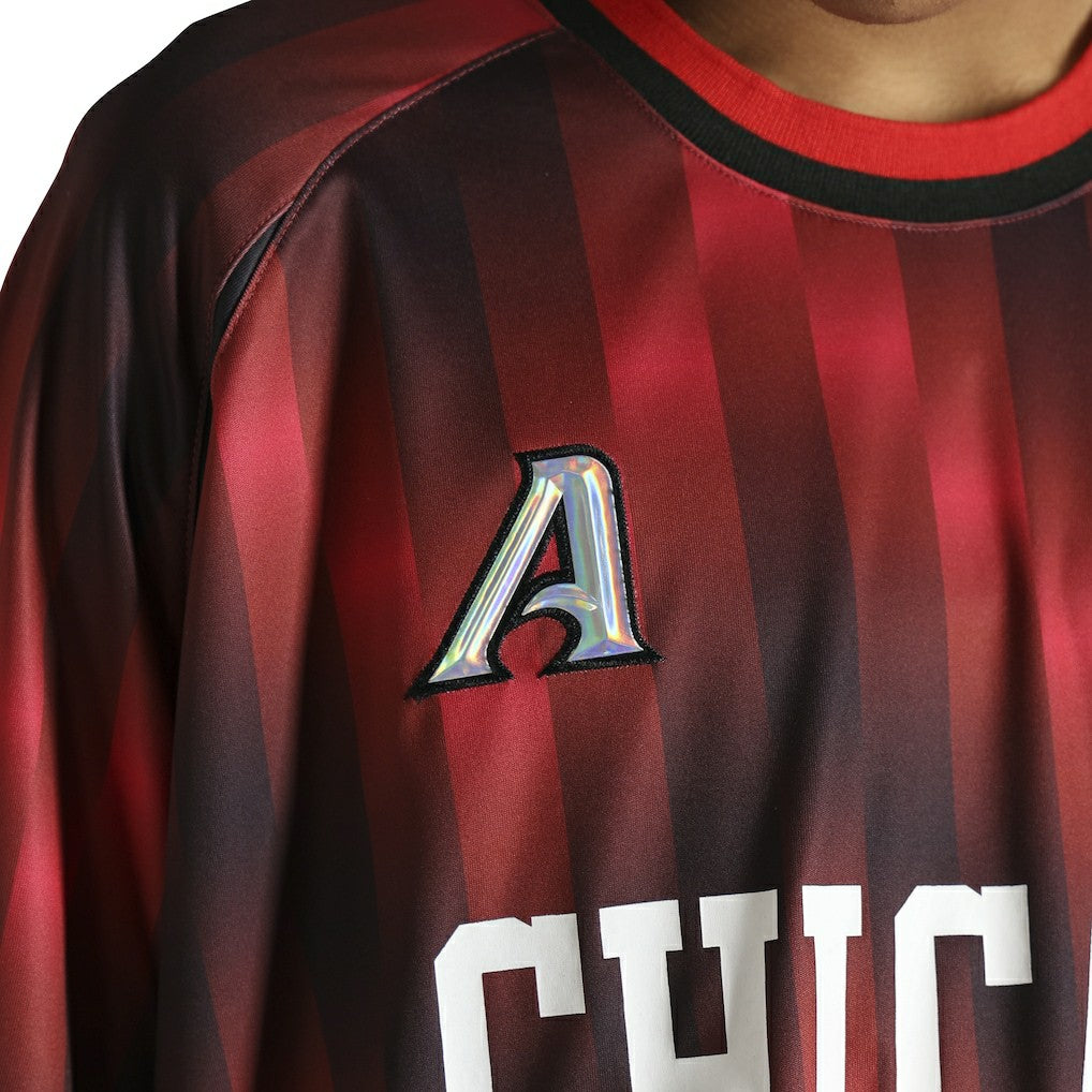 NBA - Chicago Bulls Authmade x NBA Soccer Kit Fashion Jersey - Red