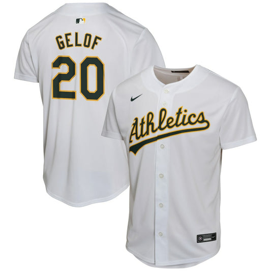 Zack Gelof Athletics Nike Youth Home Game Player Jersey - Gray | MLB Jerseys