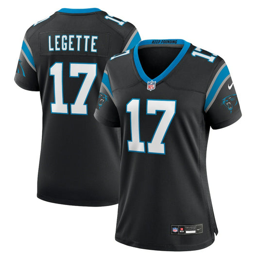 Xavier Legette Carolina Panthers Women's Game Jersey - Black | NFL Jerseys