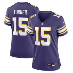 Dallas Turner Minnesota Vikings Women's Alternate Game Jersey Purple - Nike