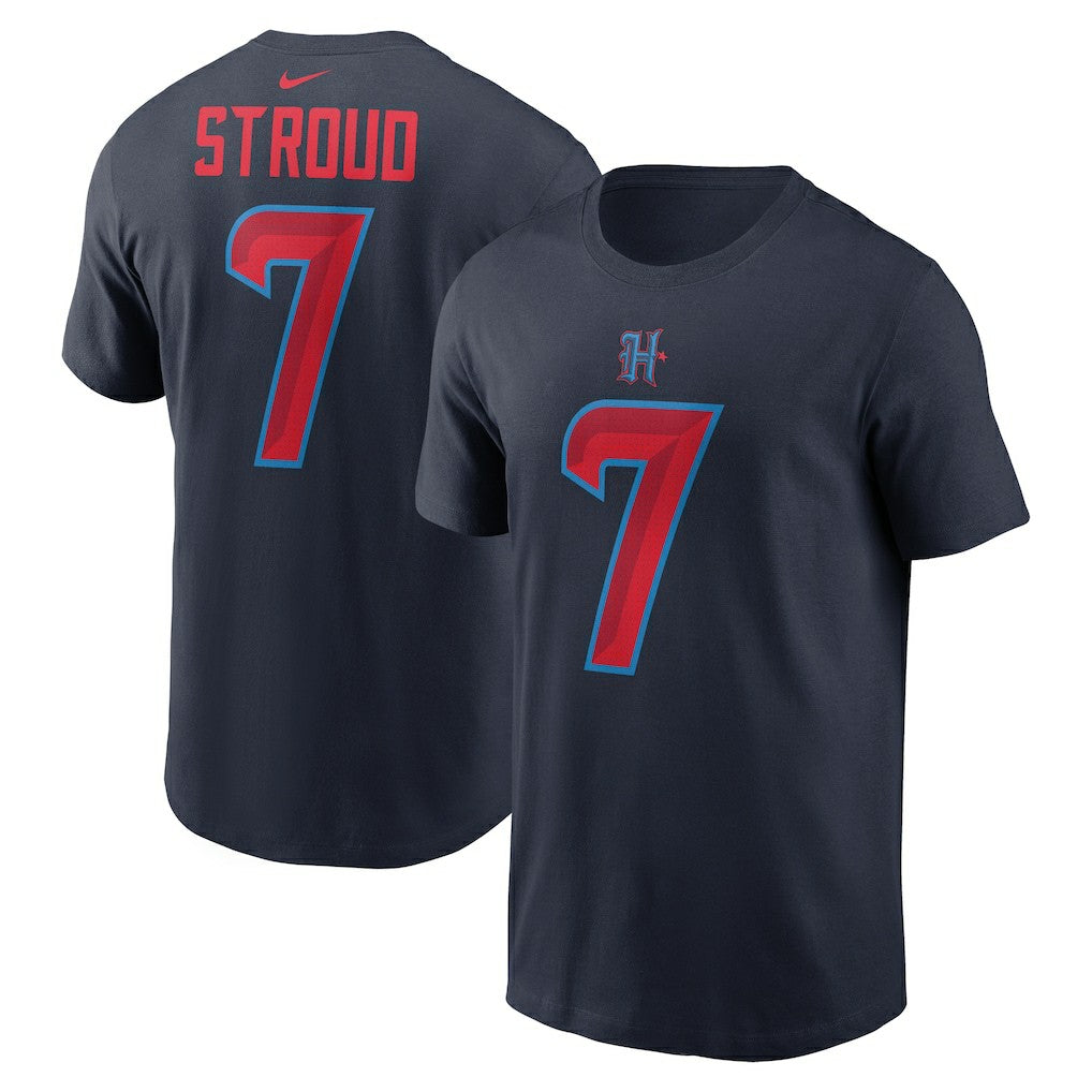 C.J. Stroud Houston Texans Name & Number T-Shirt Navy - Nike