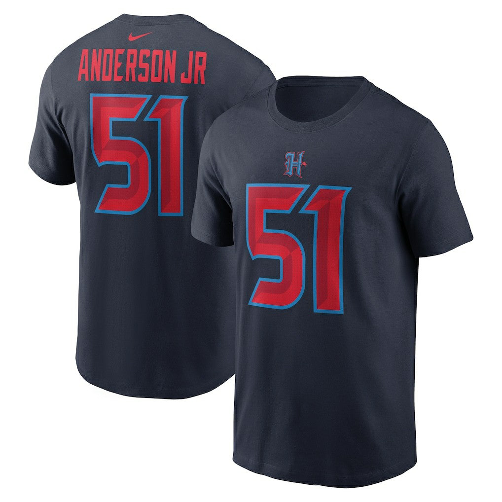 Will Anderson Jr. Houston Texans Name & Number T-Shirt Navy - Nike