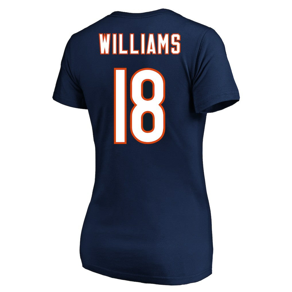 Caleb Williams Chicago Bears Women's Plus Size Fair Catch Name & Number Scoop Neck T-Shirt Navy - NFL