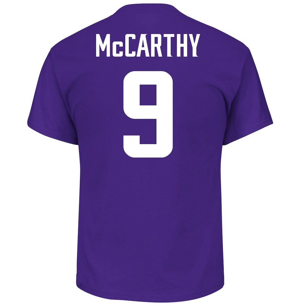 J.J. McCarthy Minnesota Vikings Big & Tall Name & Number T-Shirt Purple - Fanatics