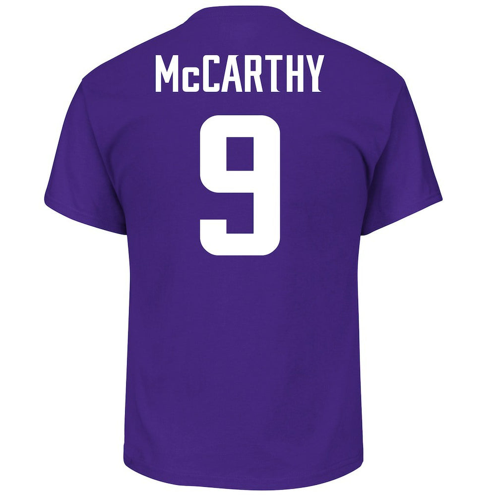 J.J. McCarthy Minnesota Vikings Big & Tall Name & Number T-Shirt Purple - Fanatics