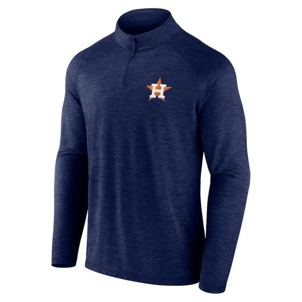Houston Astros Fanatics Head-to-Head Raglan Quarter-Zip Jacket Lifestyle