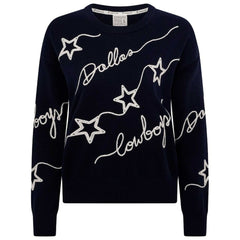 Dallas Cowboys Women's Love Letter Pullover Sweater Navy - NFL