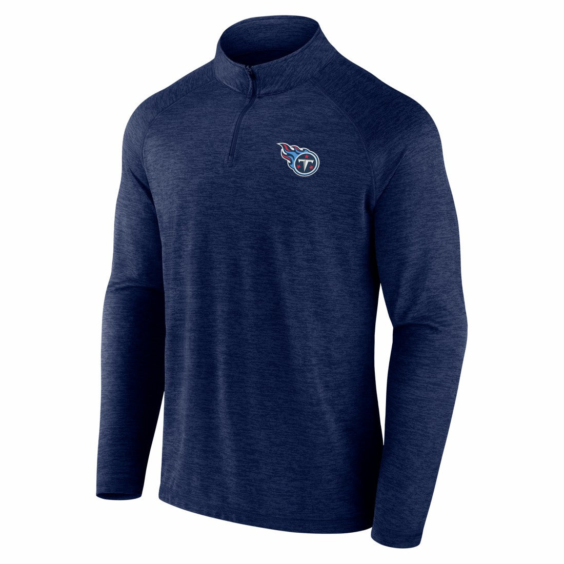 Tennessee Titans Head-to-Head Raglan Quarter-Zip Jacket Navy - Fanatics