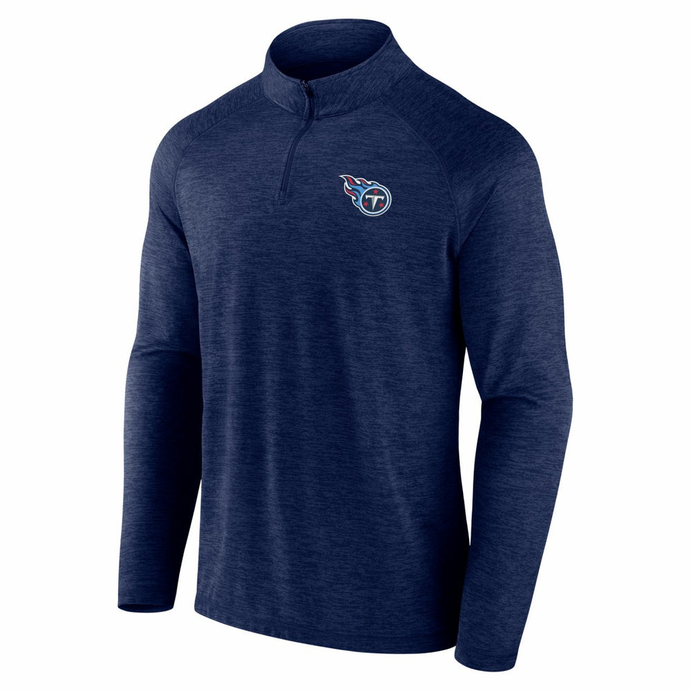Tennessee Titans Head-to-Head Raglan Quarter-Zip Jacket Navy - Fanatics