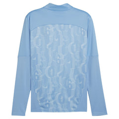 Puma Manchester City 2024/25 Pre-Match dryCELL Quarter-Zip Top - Light Blue