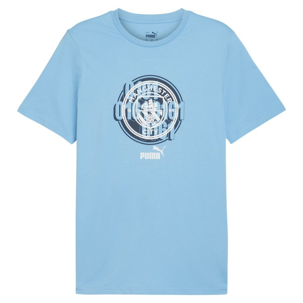 Puma Manchester City ftblCulture T-Shirts - Light Blue