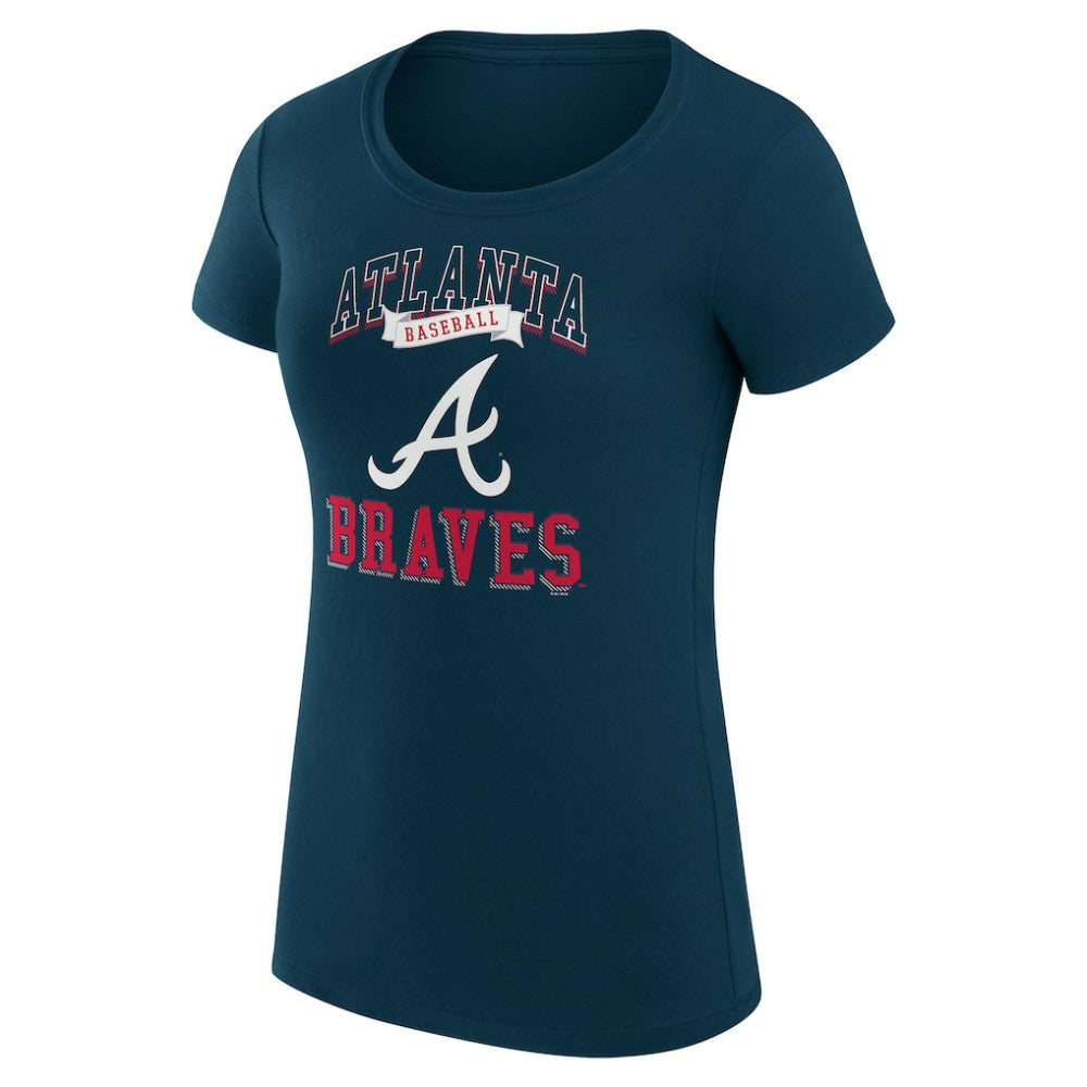 Atlanta Braves G-III 4Her by Carl Banks Women's Super-Slim Fit Lightweight Team Logo Graphic T-Shirt for sale