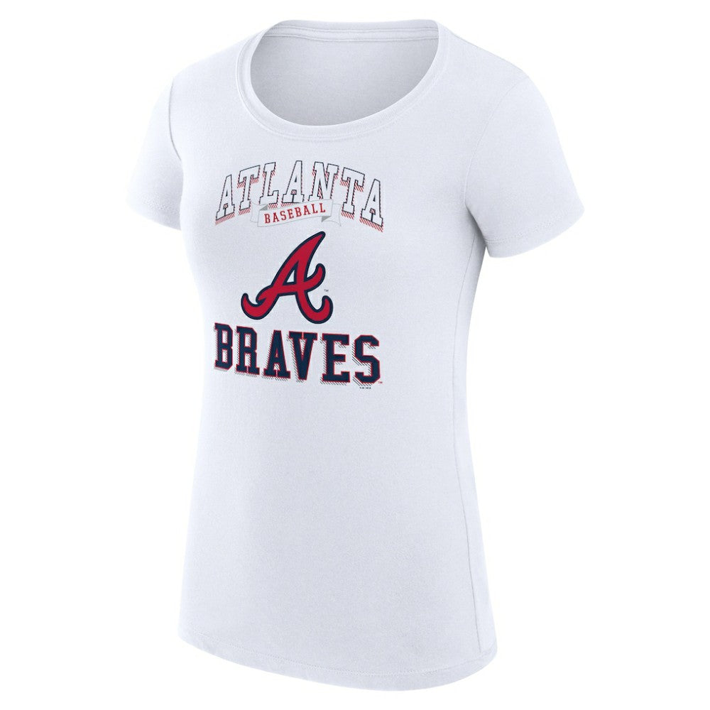 Atlanta Braves G-III 4Her by Carl Banks Women's Super-Slim Fit Lightweight Team Logo Graphic T-Shirt Sale