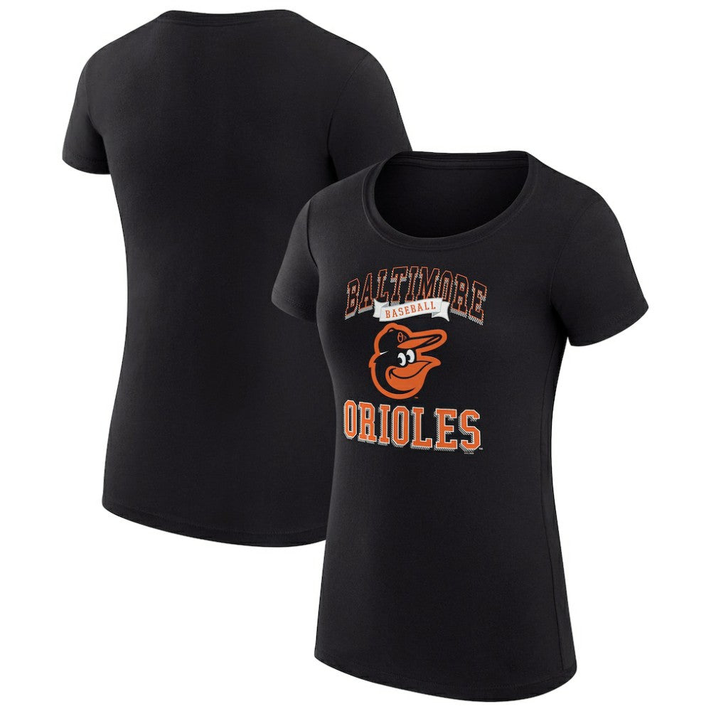 Baltimore Orioles G-III 4Her by Carl Banks Women's Super-Slim Fit Lightweight Team Logo Graphic T-Shirt Lifestyle