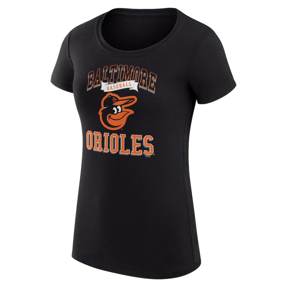 Baltimore Orioles G-III 4Her by Carl Banks Women's Super-Slim Fit Lightweight Team Logo Graphic T-Shirt Lifestyle