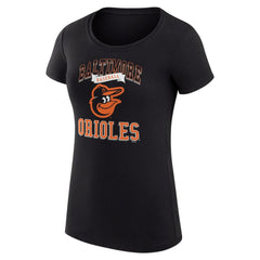 Baltimore Orioles G-III 4Her by Carl Banks Women's Super-Slim Fit Lightweight Team Logo Graphic T-Shirt Lifestyle