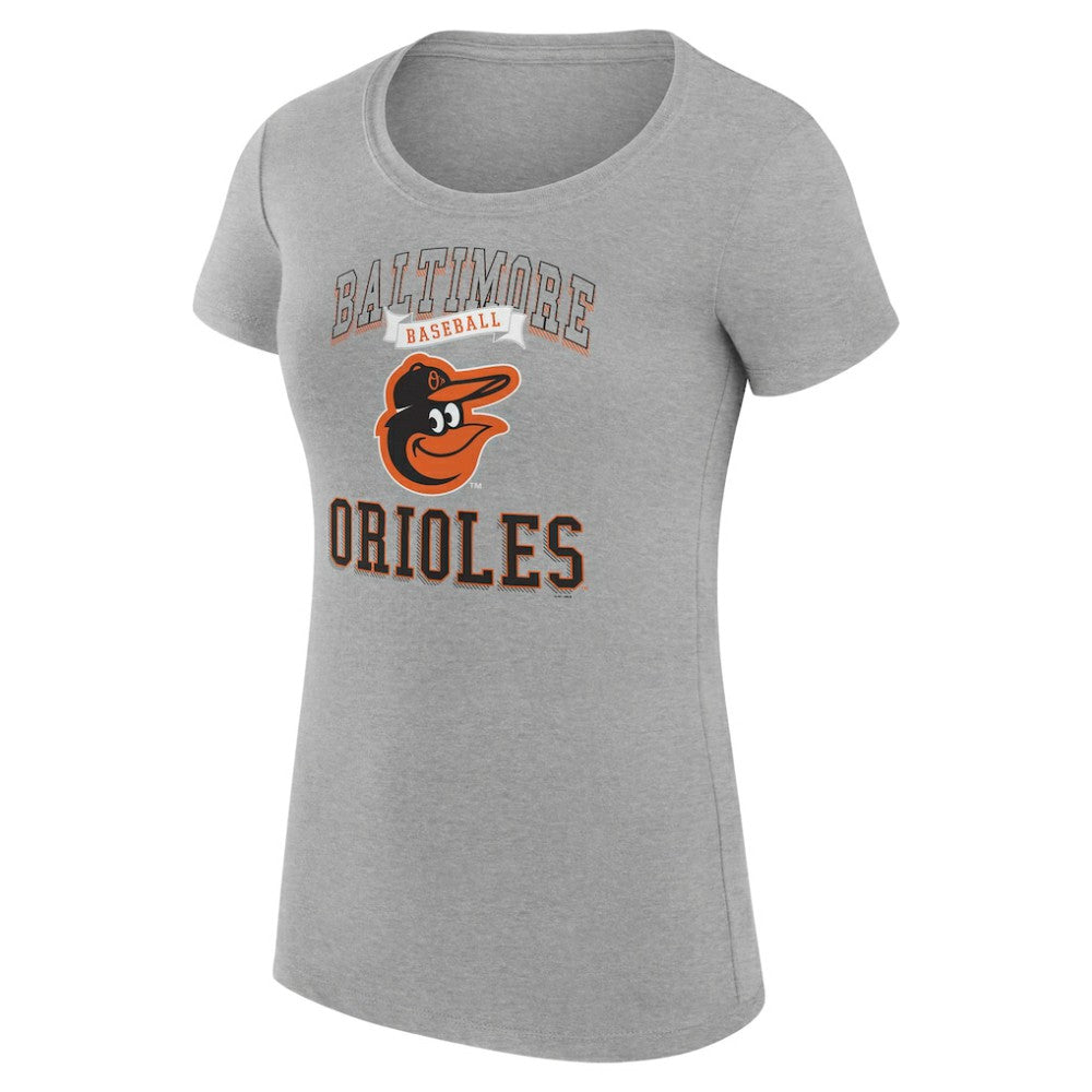 Baltimore Orioles G-III 4Her by Carl Banks Women's Super-Slim Fit Lightweight Team Logo Graphic T-Shirt Clearance