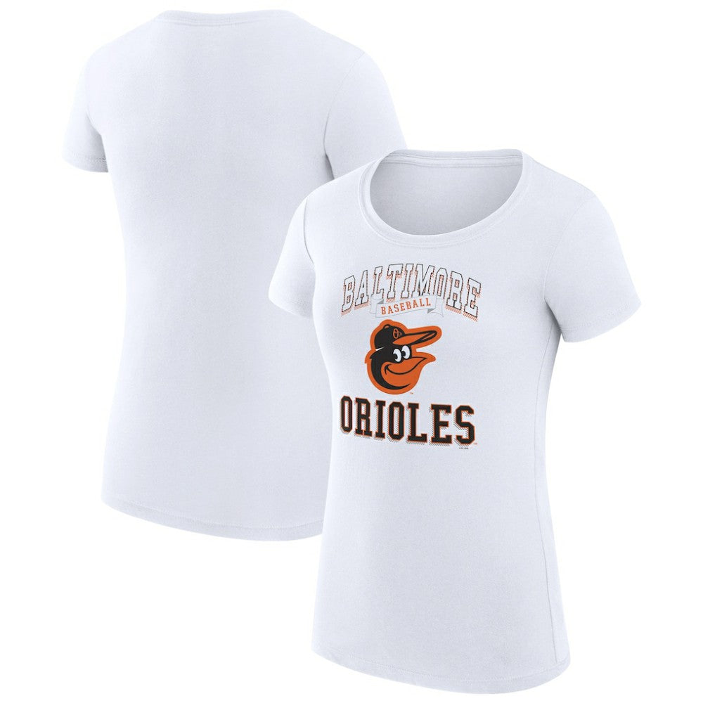 Baltimore Orioles G-III 4Her by Carl Banks Women's Super-Slim Fit Lightweight Team Logo Graphic T-Shirt Lifestyle