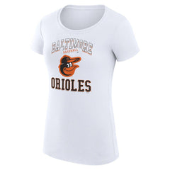 Baltimore Orioles G-III 4Her by Carl Banks Women's Super-Slim Fit Lightweight Team Logo Graphic T-Shirt Lifestyle