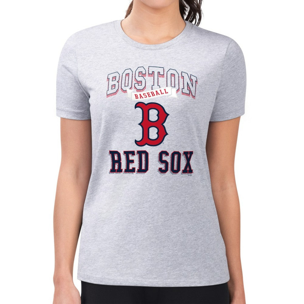 Boston Red Sox G-III 4Her by Carl Banks Women's Super-Slim Fit Lightweight Team Logo Graphic T-Shirt Online