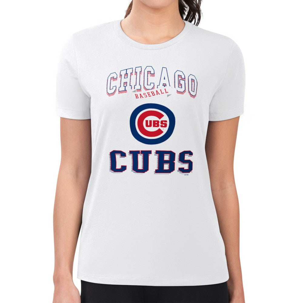 Chicago Cubs G-III 4Her by Carl Banks Women's Super-Slim Fit Lightweight Team Logo Graphic T-Shirt for sale