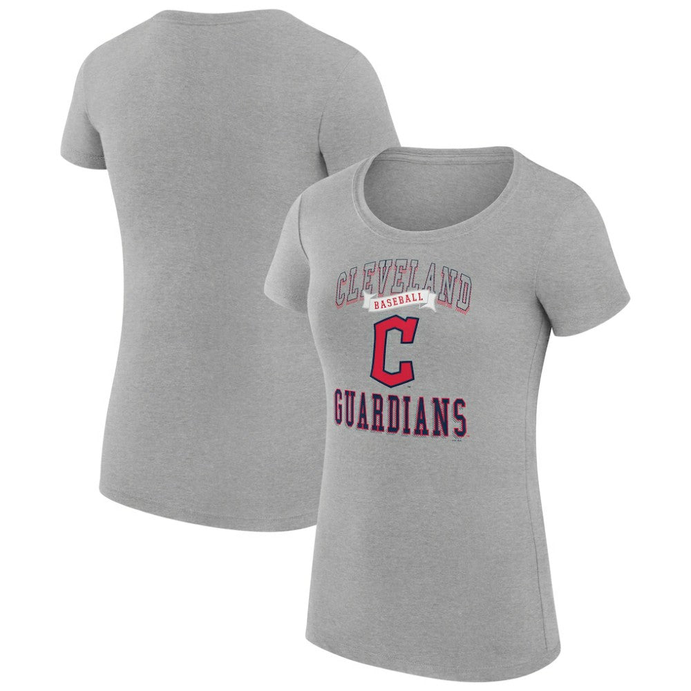 Cleveland Guardians G-III 4Her by Carl Banks Women's Super-Slim Fit Lightweight Team Logo Graphic T-Shirt Clearance