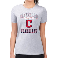 Cleveland Guardians G-III 4Her by Carl Banks Women's Super-Slim Fit Lightweight Team Logo Graphic T-Shirt Clearance