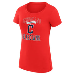 Cleveland Guardians G-III 4Her by Carl Banks Women's Super-Slim Fit Lightweight Team Logo Graphic T-Shirt Lifestyle