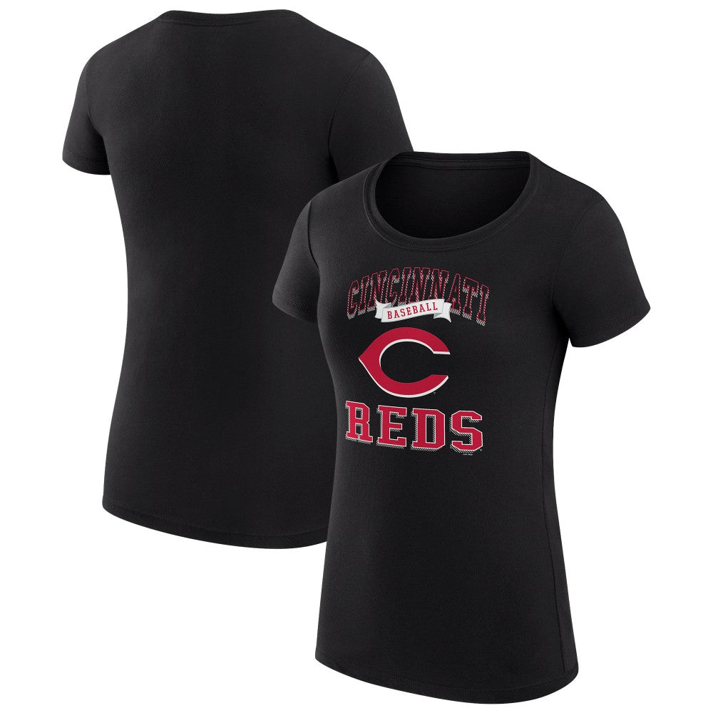 Cincinnati Reds G-III 4Her by Carl Banks Women's Super-Slim Fit Lightweight Team Logo Graphic T-Shirt Clearance