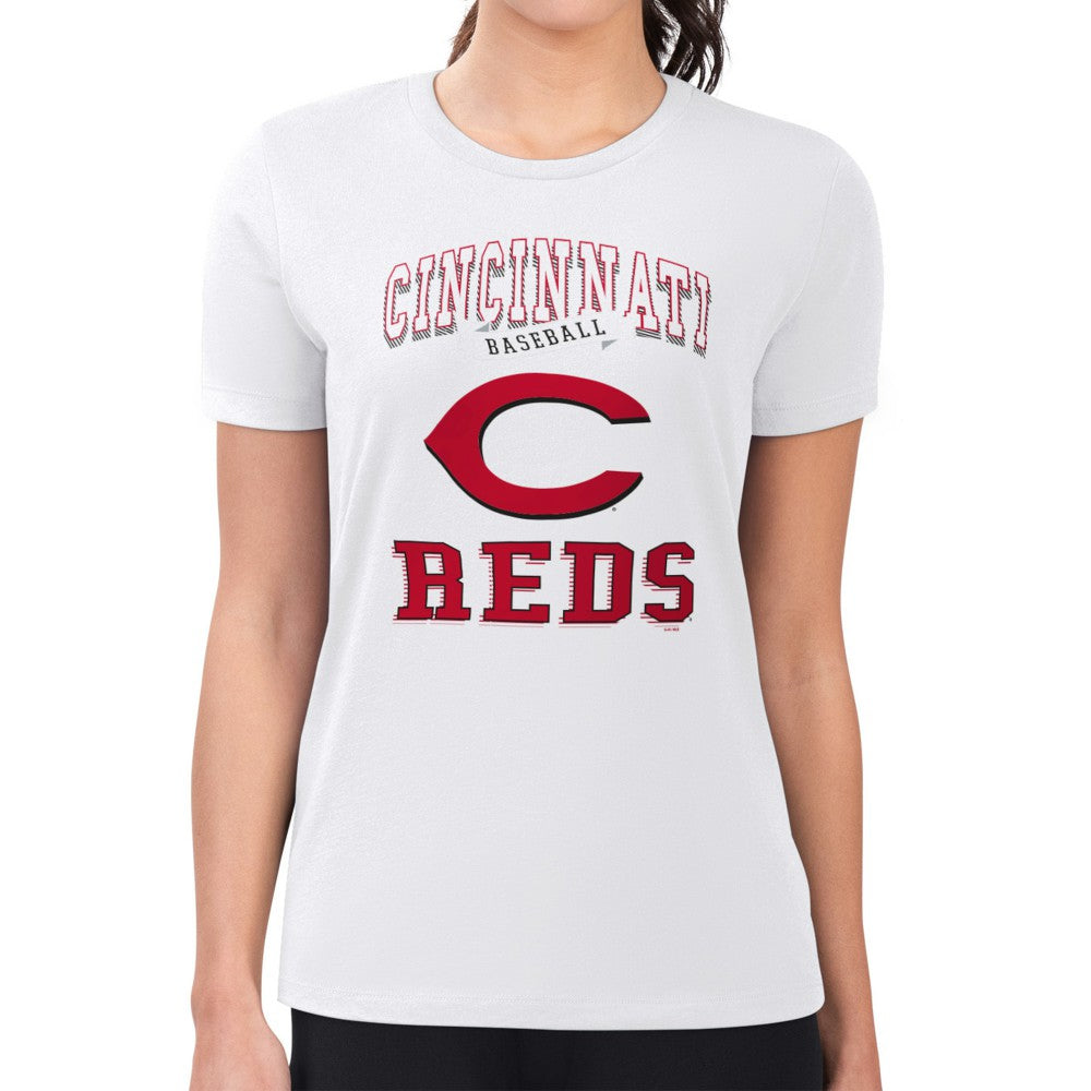 Cincinnati Reds G-III 4Her by Carl Banks Women's Super-Slim Fit Lightweight Team Logo Graphic T-Shirt Online